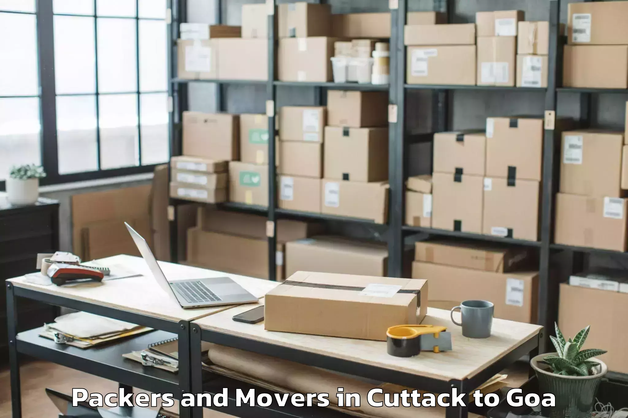 Cuttack to Siolim Packers And Movers